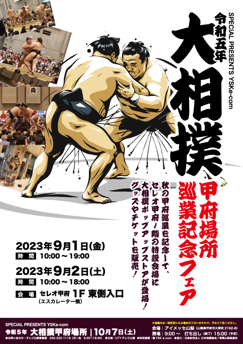 大相撲 秋巡業 甲府場所 チケット
