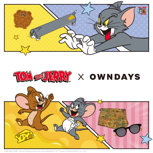 【OWNDAYS】誕生85周年を記念した『トムとジェリー』と初コラボ！2月22日(土)”猫の日”から