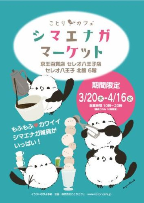 ことりカフェ　シマエナガマーケット　IN　HACHIOJI