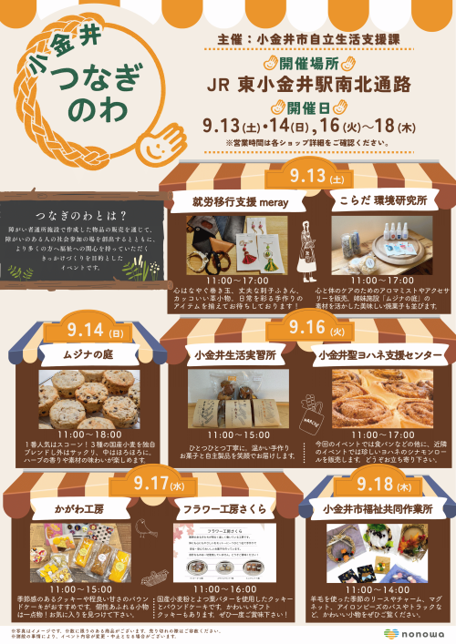 つなぎのわ を開催します！！