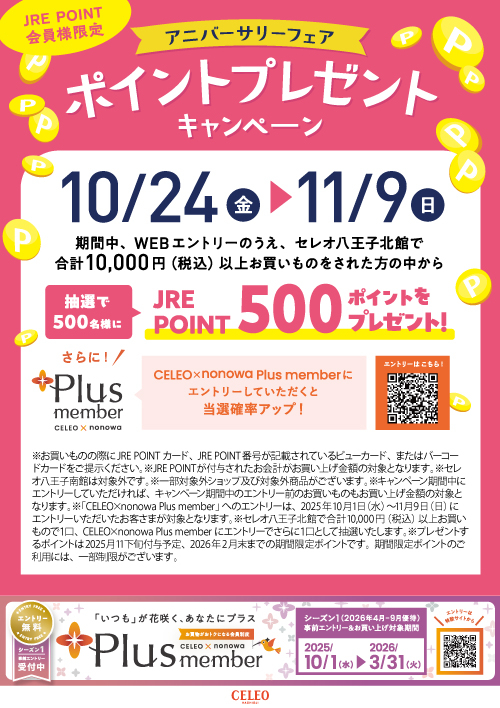 アニバーサリーフェアポイントプレゼントキャンペーン