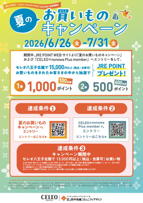 のん・即購入大歓迎・値下げ受付ページ 夏のお買いものキャンペーン：イベント｜セレオ八王子