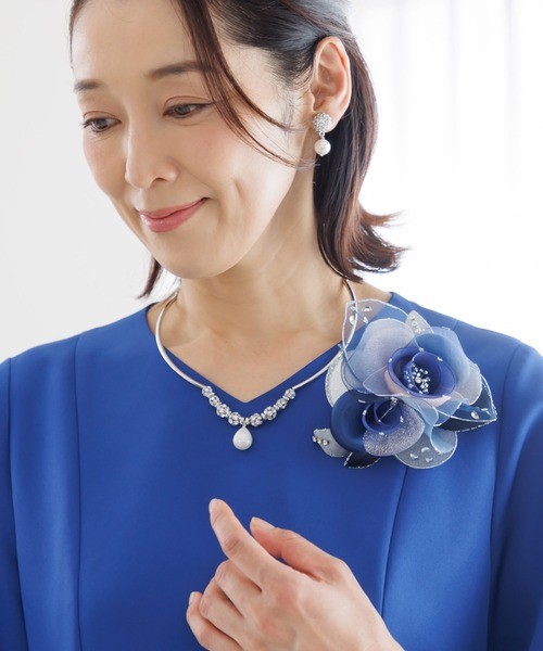 ニュアンスカラーのブーケコサージュ
