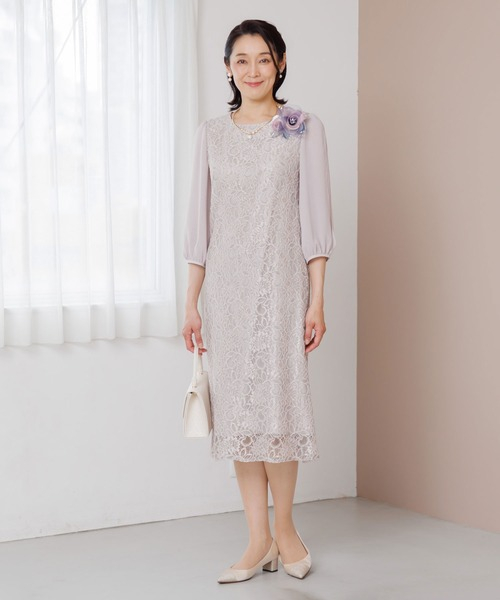 form formaオリジナル/デザインパフスリーブ/ワンピース/結婚式/パーティー/クルージング