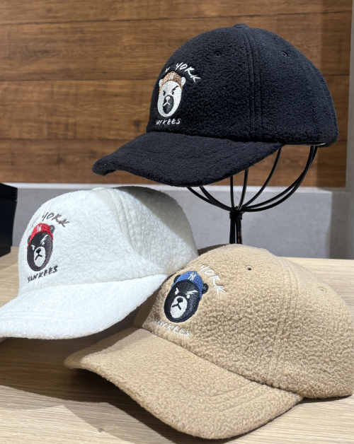 MLB Korea　くま刺繍キャップ