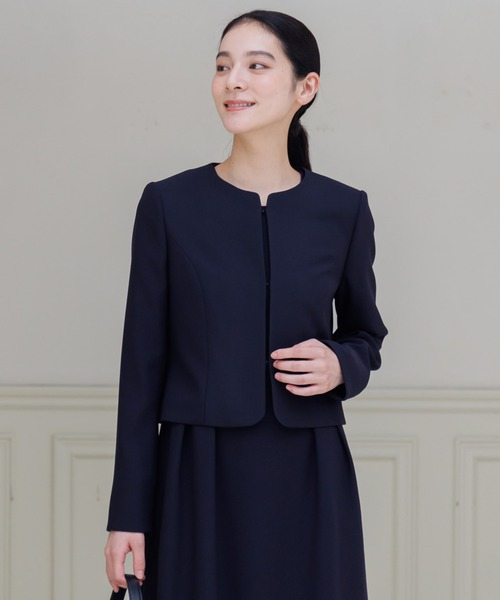 【お受験・セレモニー】(単品)ノーカラージャケット/ワンピース別売り有(品番0601111・0601