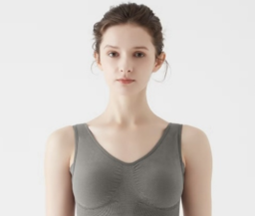 24時間ずっと快適、締めつけにくい綿混ブラ