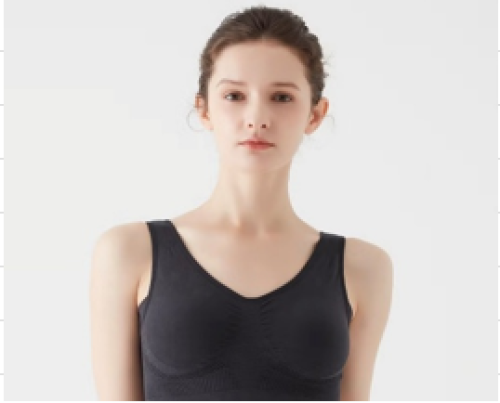 24時間ずっと快適、締めつけにくい綿混ブラ