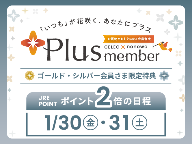 Plus member ２倍